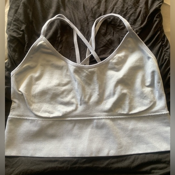 Women's Light Gray Sports Bra - Picture 1 of 2